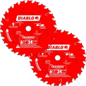 DIABLO 6-1/2 in. 24-Tooth Framing Circular Saw Blade Value Pack (2-Pack)