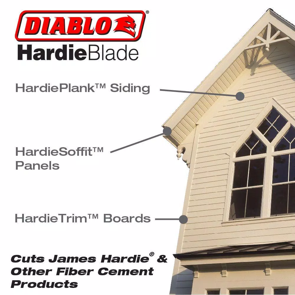 DIABLO 10 in. x 6-Teeth Polycrystalline Diamond (PCD) Tipped James Hardie/Fiber Cement Saw Blade