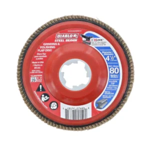 DIABLO 4-1/2 in. 80-Grit Flap Disc for X-Lock and All Grinders