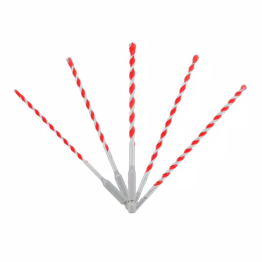 DIABLO SPEEDemon Red Granite Carbide Tipped Hammer Drill Bit Set (5-Pieces)