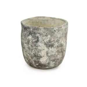 Zentique Asymmetrical Distressed Grey XLarge Decorative Vase