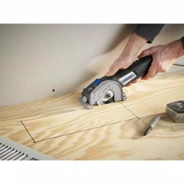Dremel Ultra-Saw 7.5 Amp Corded 4.5 in. Tool Kit with 2 Accessories and 1 Attachment for Use with Metal and Wood