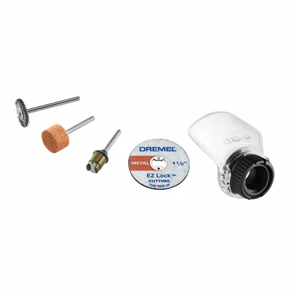 Dremel Rotary Tool Shield Attachment Kit with 4 Accessories