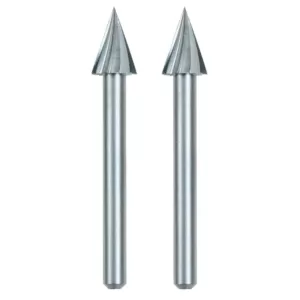 Dremel 1/4 in. Rotary Tool Pointed Triangle-Shaped High Speed Accessory for Wood, Plastic and Soft Metals (2-Pack)