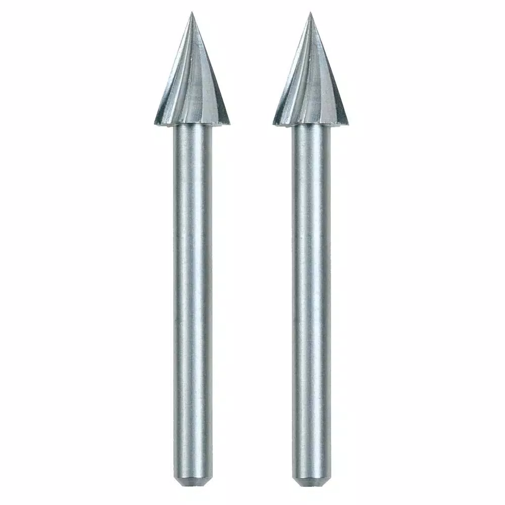 Dremel 1/4 in. Rotary Tool Pointed Triangle-Shaped High Speed Accessory for Wood, Plastic and Soft Metals (2-Pack)