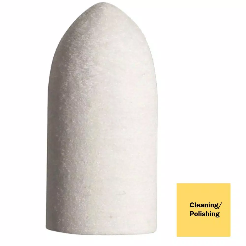 Dremel 3/8 in. Rotary Tool Felt Polishing Cone for Ferrous Metals, Stones, Glass, and Ceramics