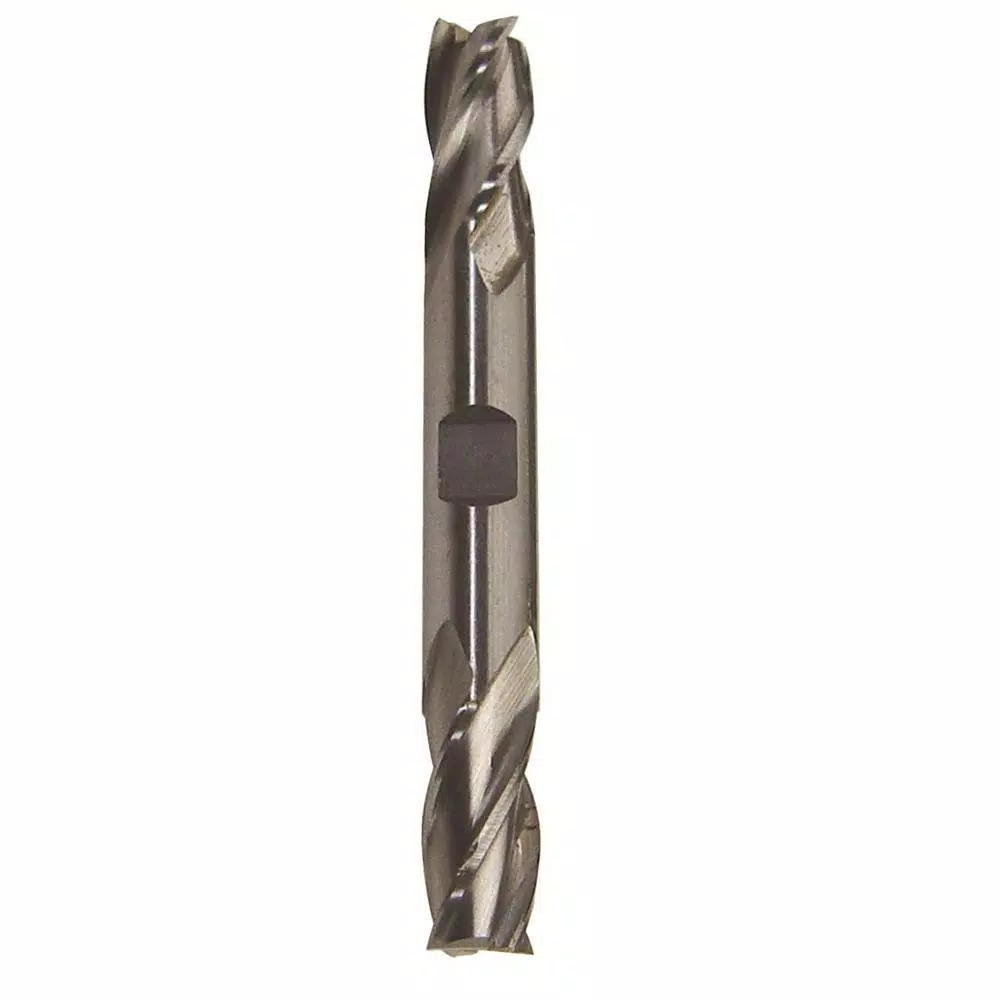 Drill America 21/64 in. x 3/8 in. Shank High Speed Steel Double End Mill Specialty Bit with 4-Flute