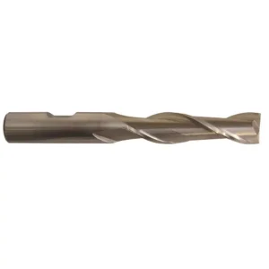 Drill America 11/16 in. High Speed Steel End Mill Specialty Bit with 2-Flutes and 5/8 in. Shank