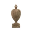 Zentique Wooden Spiral Carved Detailed Julius Urn