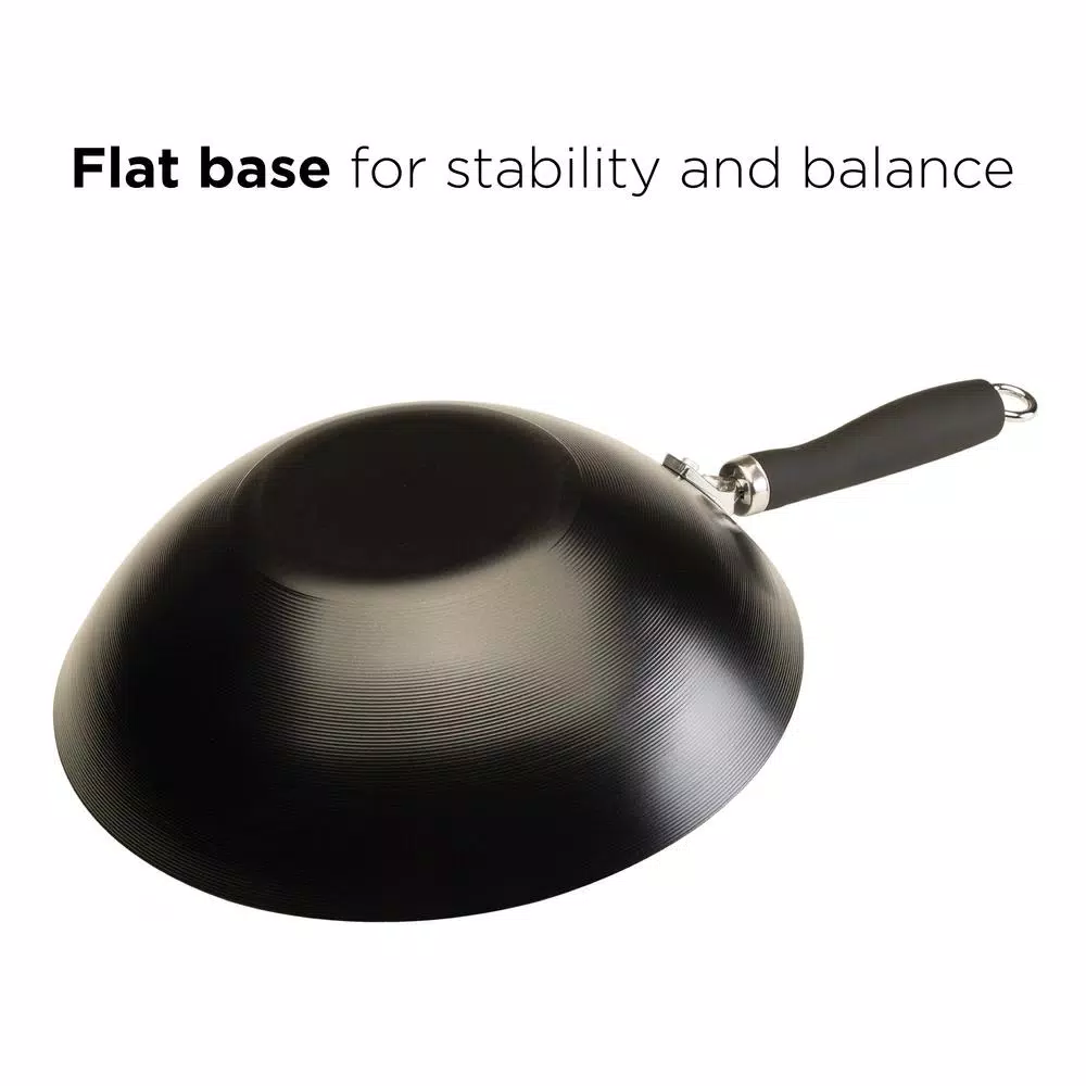 Ecolution Hong Kong Chopstick House Aluminum Wok with Helper Handle