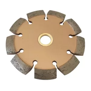 EDiamondTools 4 in. Crack Chaser Blade for Concrete and Asphalt Repair 3/8 in. W x 7/8 in. to 5/8 in. Arbor