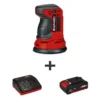 Einhell PXC 18-Volt Cordless 5 in. 22,000-OPM Max Variable Speed Random Orbital Sander Kit (w/ 2.0-Ah Battery + Fast Charger)