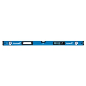Empire 48 in. Digital Box Level with Case and 8 in. Magnetic Torpedo Level and Rafter Square in True Blue