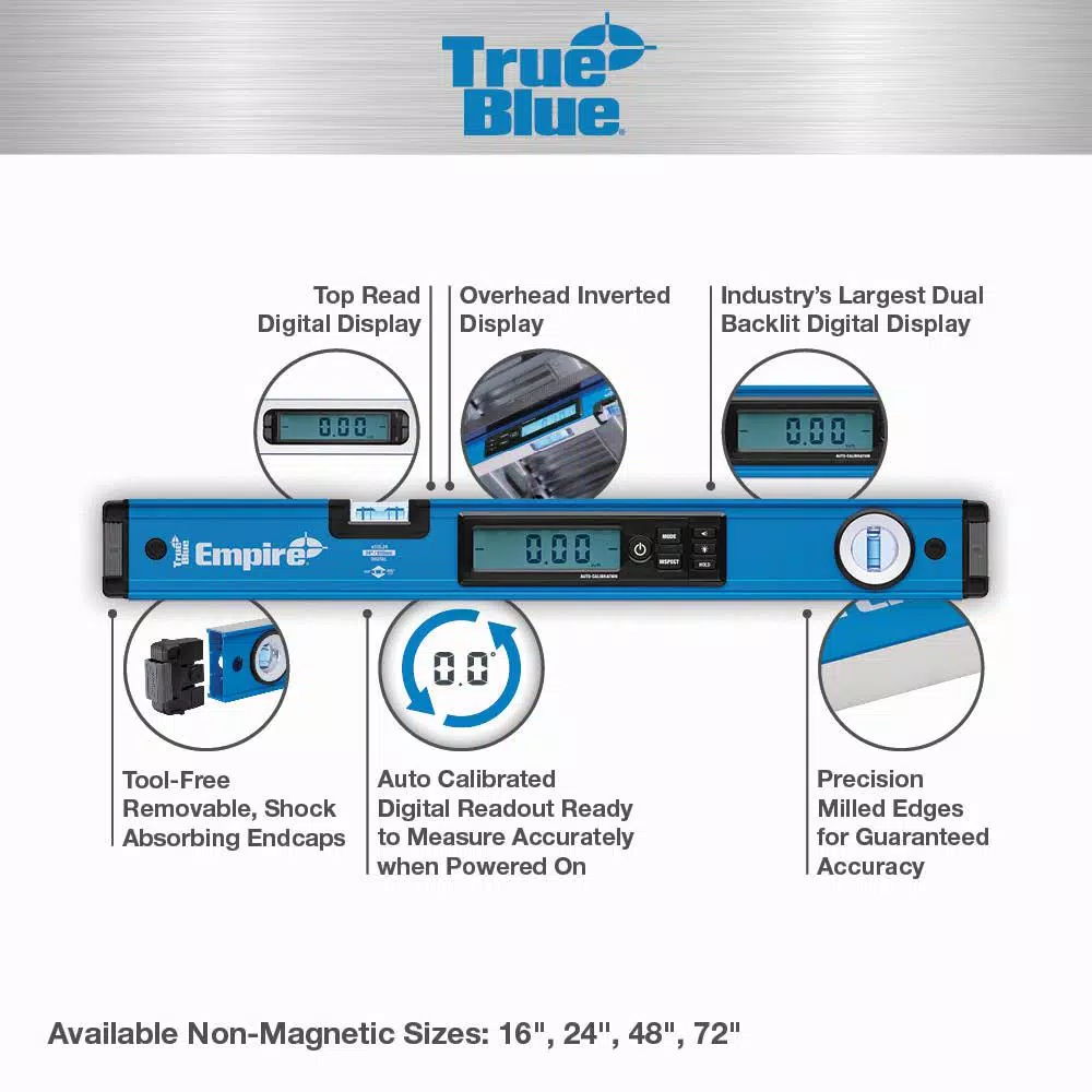 Empire 48 in. True Blue Digital Box Level