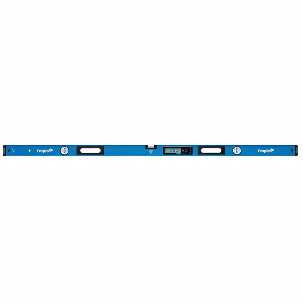 Empire 72 in. Digital Box Level with Case 8 in. Magnetic Torpedo Level and Rafter Square in True Blue