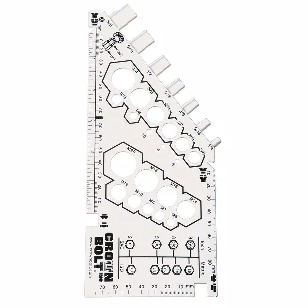 Everbilt 12 in. Plastic Bolt Gauge