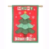 Evergreen 28 in. x 44 in. Christmas Tree Quilt House Linen Flag