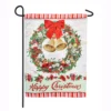 Evergreen 18 in. x 12.5 in. Happy Christmas Bells Wreath Garden Suede Flag