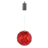 Evergreen 8 in. Red Shatterproof LED Ball Outdoor Safe Battery Operated Christmas Ornament