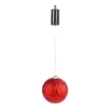 Evergreen 6 in. Red Shatterproof LED Ball Outdoor Safe Battery Operated Christmas Ornament