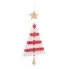 Evergreen 8 in. Red and White Wood Christmas Tree Ornament