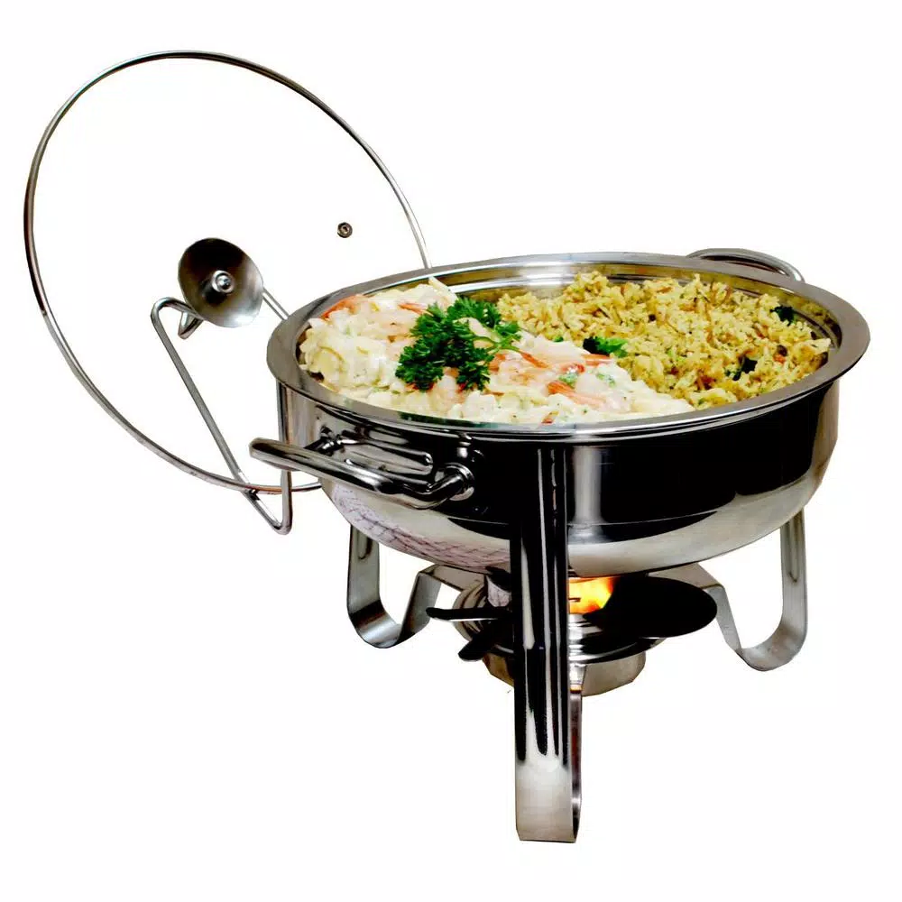 ExcelSteel 4 Qt. Professional Heavy Duty Chafing Dish Set with Lid