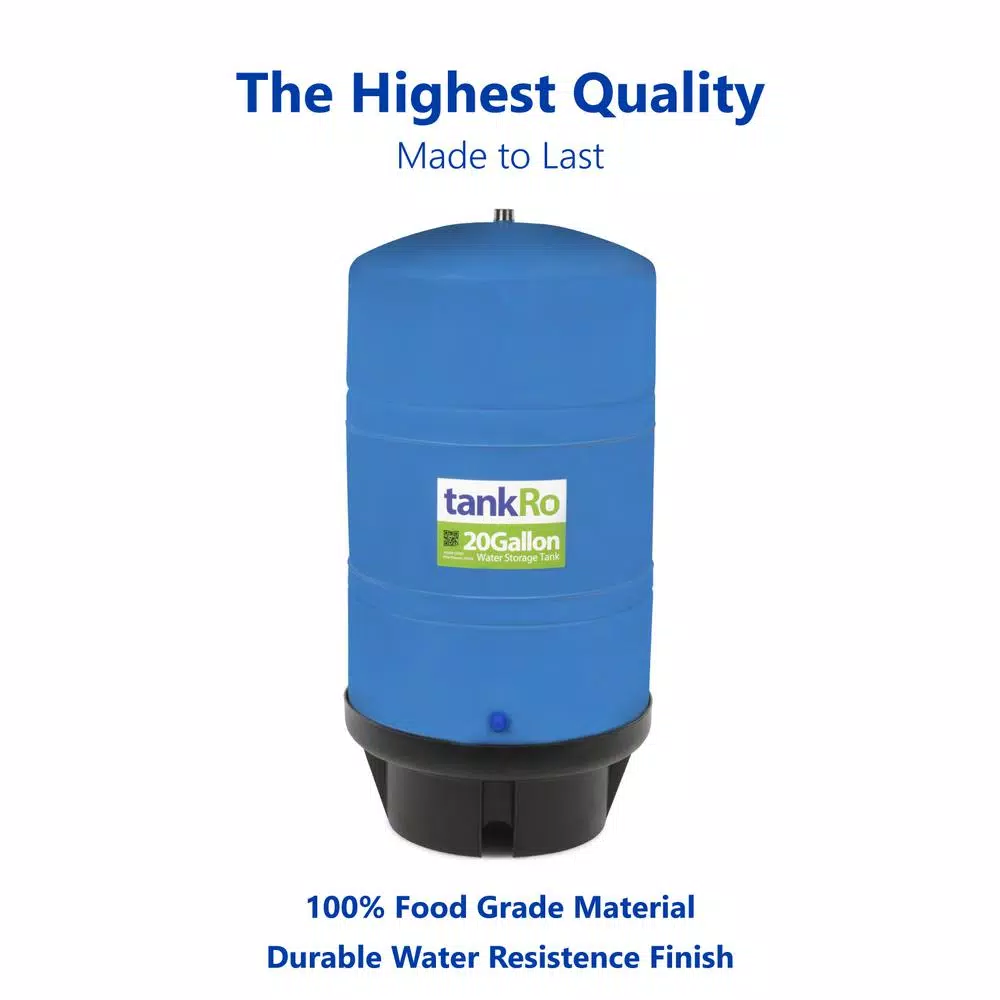 Express Water tankRO – RO Water Filtration System Expansion Tank – 20 Gallon Water Capacity – Reverse Osmosis Storage Pressure Tank