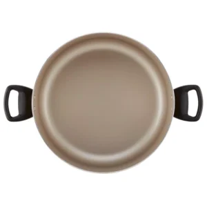 Farberware Promotional 10.5 qt. Aluminum Nonstick Stock Pot in Copper with Glass Lid