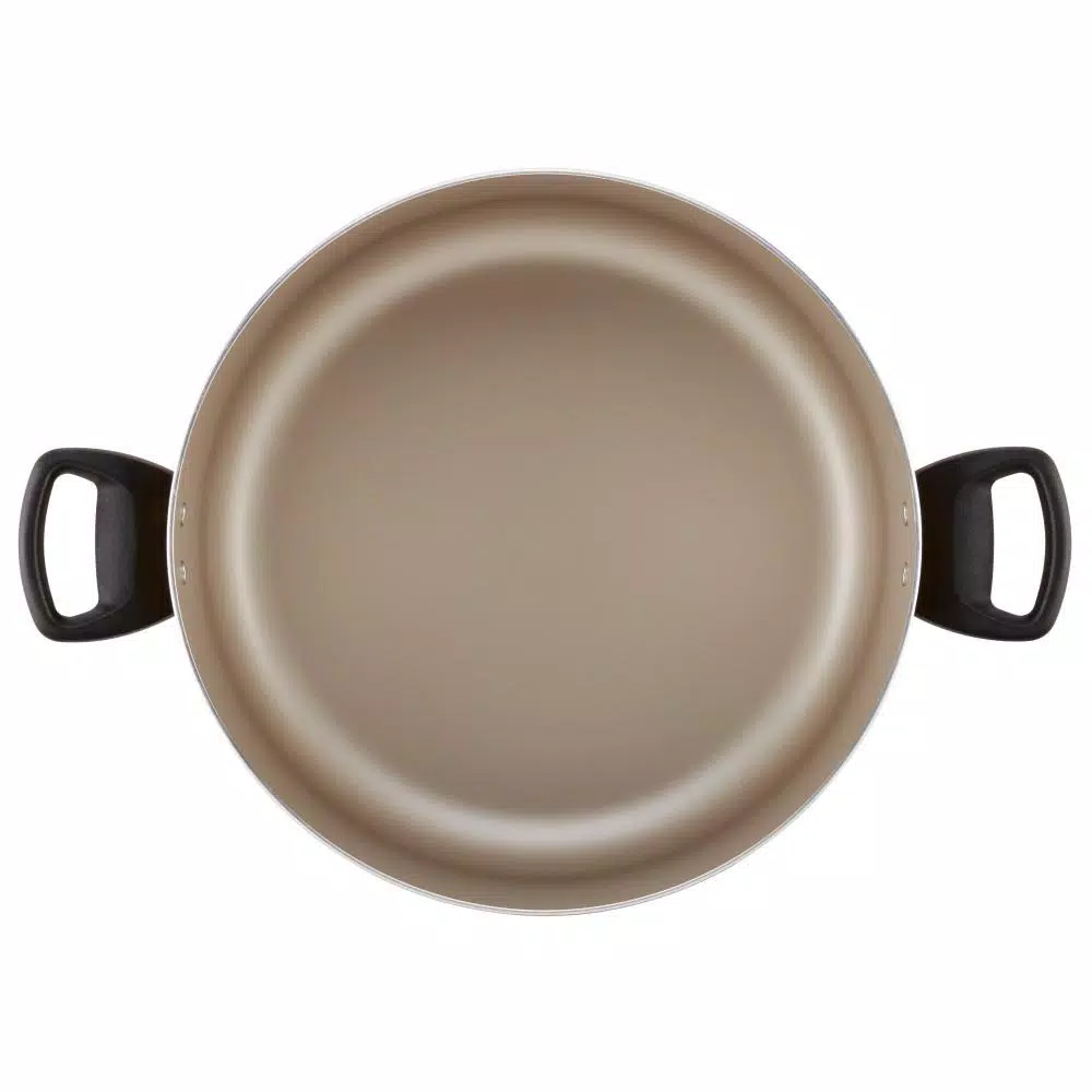 Farberware Promotional 10.5 qt. Aluminum Nonstick Stock Pot in Copper with Glass Lid