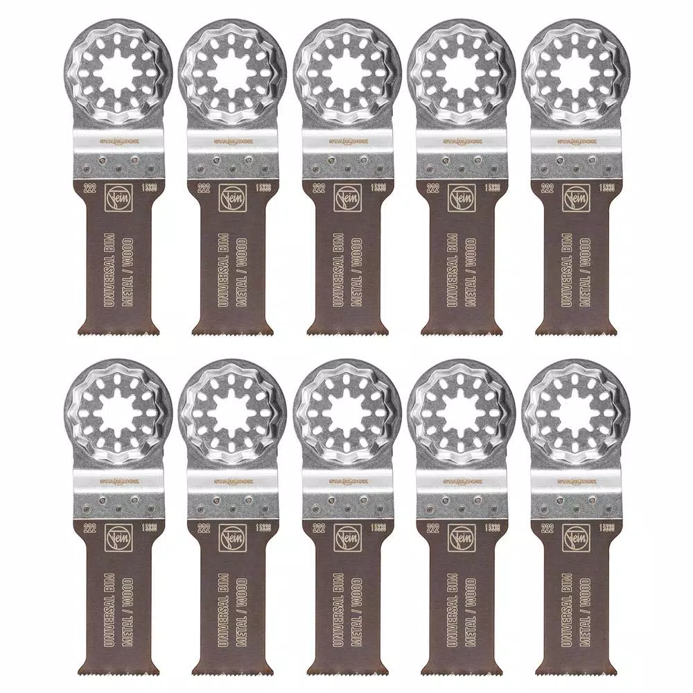 FEIN 1-1/8 in. StarLock-E-Cut Long Life Hybrid Blade (10-Pack)