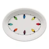 Fiesta 11 5/8" White Ceramic Fiesta Lights Medium Oval Platter