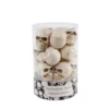 Flora Bunda 3 in. Halloween Mini Natural Plastic Skulls Fillers in PVC Gift Box (12-Pices Per Box)