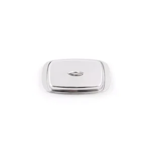Fox Run 8 oz. Silver Stainless Steel Butter Dishes