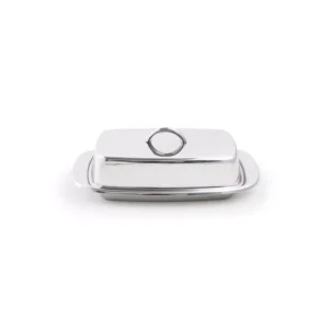Fox Run 8 oz. Silver Stainless Steel Butter Dishes