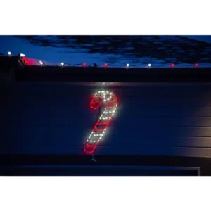 Fraser Hill Farm 3 ft. 90-Light LED Red and White Candy Cane Novelty Light