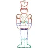 Fraser Hill Farm 6 ft. 272-Light Multi-Color Toy Soldier Novelty Light