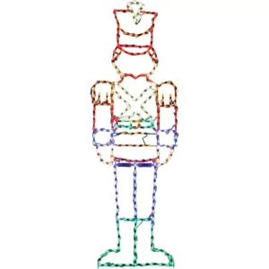 Fraser Hill Farm 6 ft. 272-Light Multi-Color Toy Soldier Novelty Light