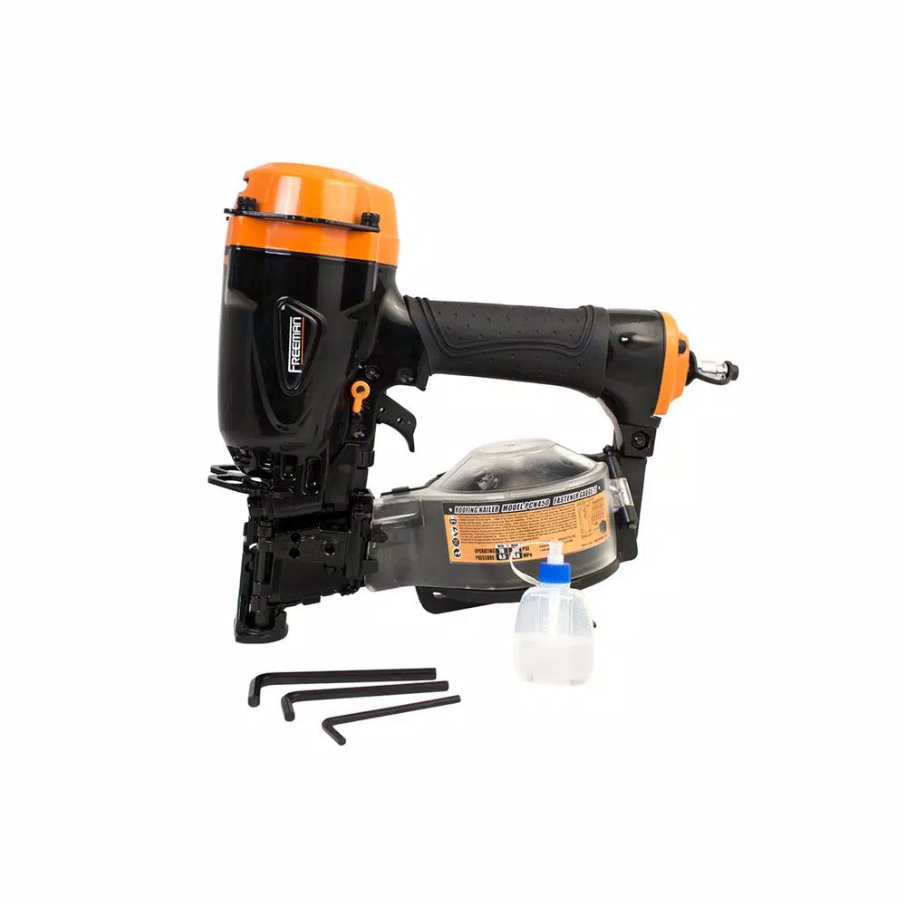 Freeman Pneumatic 15 Degree 1-3/4 in. Rapid Fire Coil Roofing Nailer