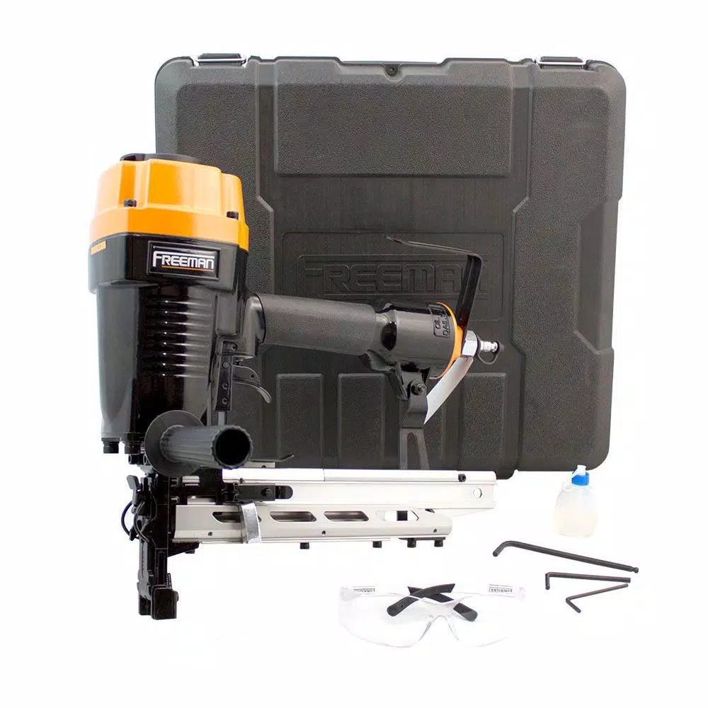 Freeman Pneumatic 9-Gauge 2 in. Fencing Stapler with Case