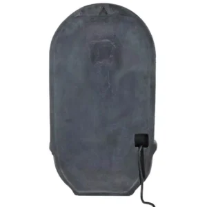 Sunnydaze Decor Messina Resin French Limestone Solar Outdoor Wall Fountain with Battery Backup