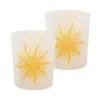 LUMABASE Mosaic Sun Battery Operated LED Candles (2-Count)