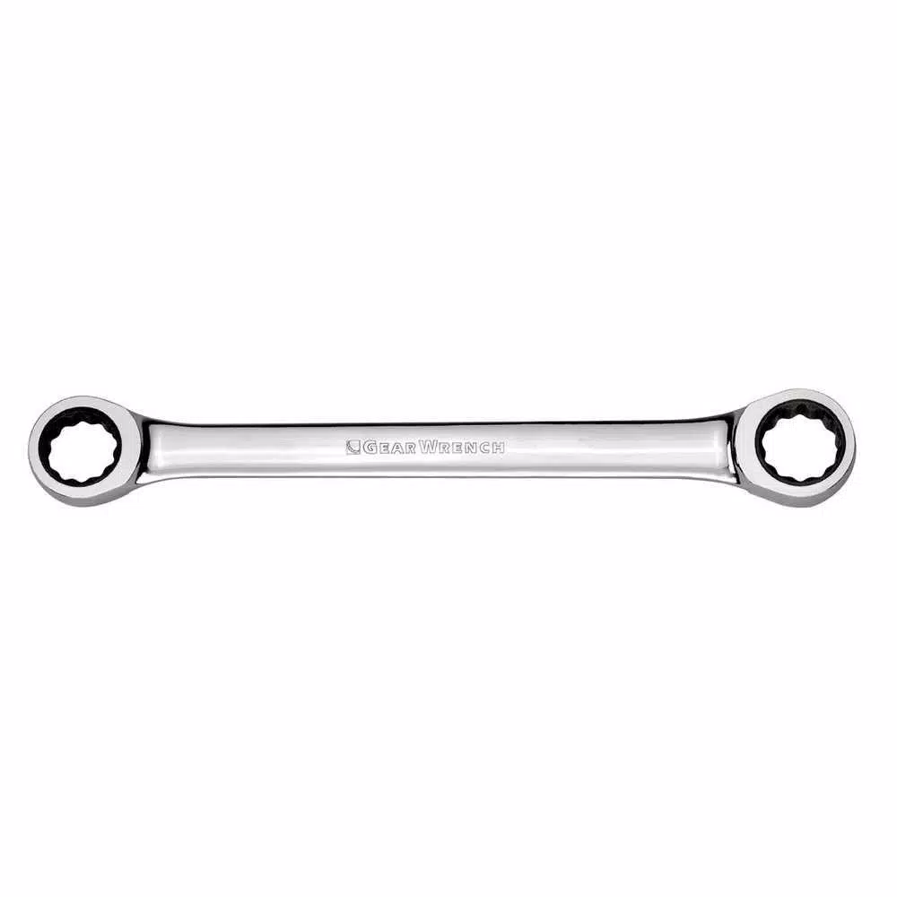 GEARWRENCH 7/16 in. x 1/2 in. Double Box Ratcheting Combination Wrench
