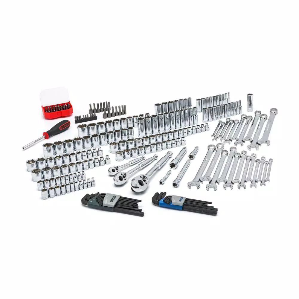 GEARWRENCH 1/4 in., 3/8 in. and 1/2 in. Drive Mechanic Tool Set with 3-Drawer Storage Box (219-Piece)