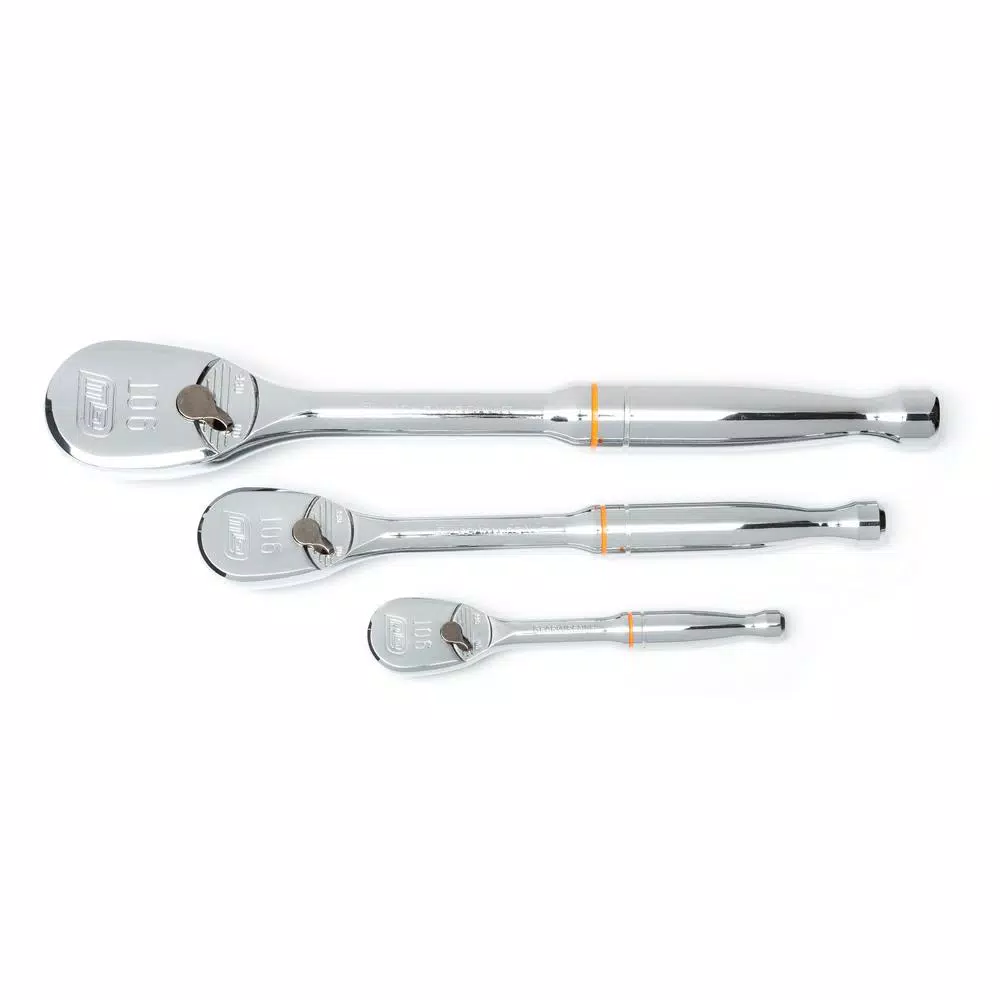 GEARWRENCH 1/4 in., 3/8 in. and 1/2 in. 90-Tooth Ratchet Set (3-Piece)