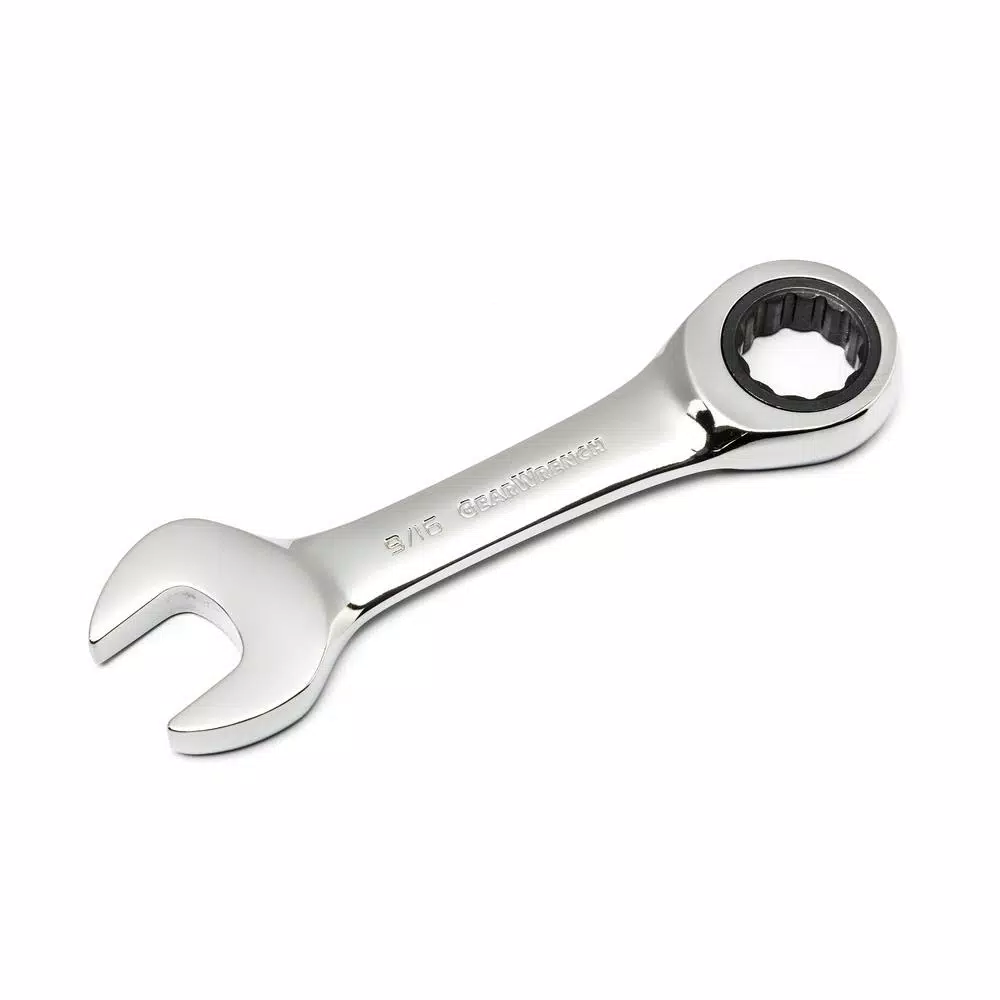 GEARWRENCH SAE Stubby Combination Ratcheting Wrench Set (7-Piece)