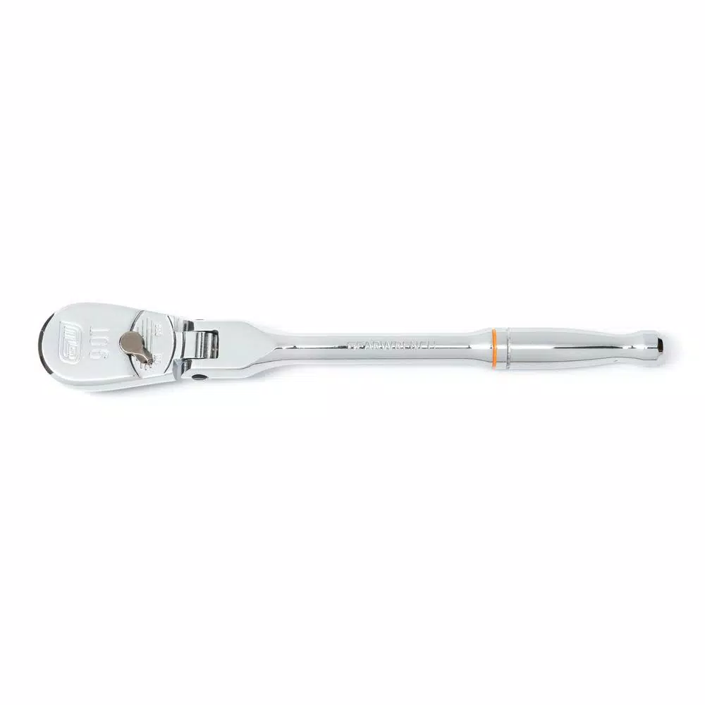 GEARWRENCH 1/4 in. Drive x 7 in. 90-Tooth Flex Head Teardrop Ratchet