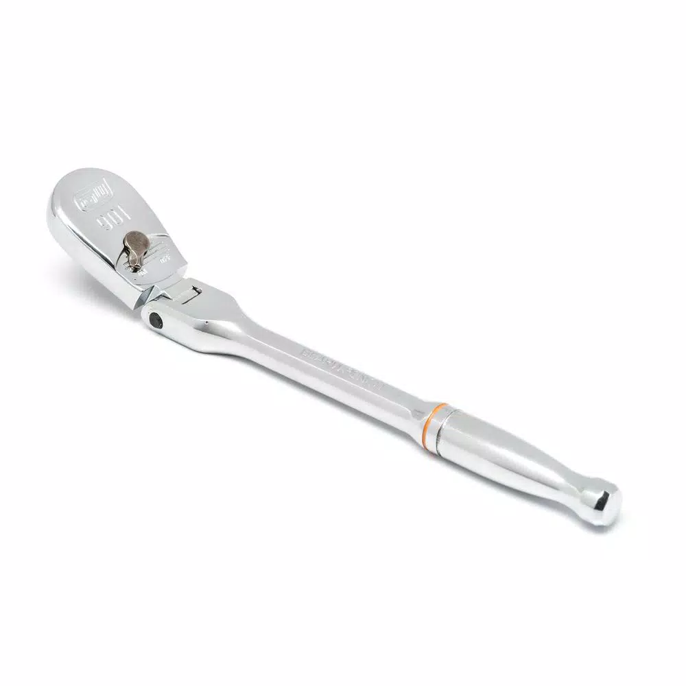 GEARWRENCH 1/4 in. Drive x 7 in. 90-Tooth Flex Head Teardrop Ratchet