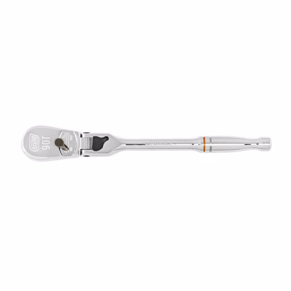 GEARWRENCH 1/4 in. Drive 90 Tooth 7 in. Locking Flex Head Teardrop Ratchet
