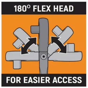GEARWRENCH 3/8 in. Drive 120XP Stubby Flex Head Teardrop Ratchet