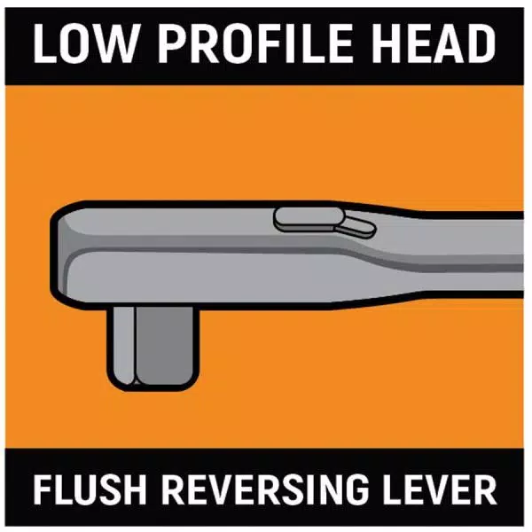 GEARWRENCH 3/8 in. x 11-1/2 in. Drive 120XP Flex Head Teardrop Ratchet